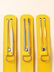 6pcs Portable Ear Wax Removal Kit, Spiral Spring Ear Cleaning Tools, Ear Picks Set - Multicolor - View 6