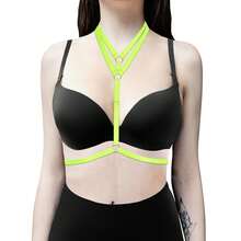 Gothic Style Cross Strap Chest Harness - A - View 7