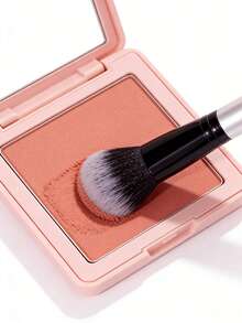 1 pieza Juego de brochas de maquillaje suaves y esponjosas, para polvos, rubor, iluminador y contorno, regalo de vacaciones para mujeres - Blanco - Ver 5