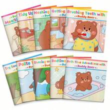 Daily Life Skills Story Series – 10 Habits & Social Skills Learning Collection, Build Confidence, Manners & Independence Through Fun Reading - Buddy Bear Series - View 3