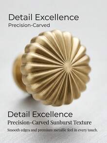 CHIGO 10 tay nắm tủ hình quả bí ngô màu vàng, 2 tay nắm cửa/ngăn kéo tủ quần áo hình quả bí ngô màu vàng - Vàng - Xem 3