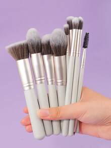 New 10pcs Makeup Brush Set Including Concealer Brush, Blush Brush, Powder Brush, Eyeshadow Brush, Highlighter Brush, Foundation Brush And Other Makeup Tools - Multicolor - View 2