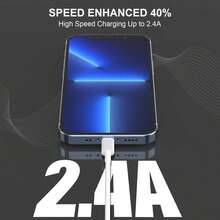 20W 大功率快充适配器 + 3.3 英尺充电线，兼容 14 Pro Max/14 Pro/14 Plus/14/13/12/11/XS/XR 系列 - 白色 - 查看 4