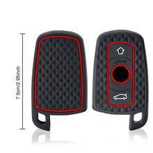 Bao đựng chìa khóa xe hơi bằng silicon mềm cao cấp dành cho BMW E60 E61 E70 E81 E87 E90 E91 E92 X1 X5 X3 1 3 5 6 Series Z4. - đen - Xem 4