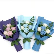 Bộ 3 giấy gói quà màu xanh dương nhiều màu, thích hợp cho các dịp lễ, sinh nhật, ngày Valentine, cũng có thể dùng làm lớp lót túi quà. - Nhiều màu - Xem 2