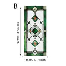 1/6pcs Set Static Cling Frosted Window Film, Artistic Gemstone & Diamond Pattern Design. Decorative Glass Sticker, Suitable For Living Room, Bedroom, Kitchen, Home Glass Decor - Symmetrical Diamond-shaped Frosted Film - View 15