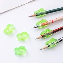 5 piezas/10 piezas/20 piezas Corrector de agarre de bolígrafo con forma de conejo para estudiantes, corrector de postura de escritura de 3 dedos, elimina hábitos de escritura incorrectos, cultiva un agarre adecuado del bolígrafo, escritura talla grande cómoda - Multicolor - Ver 9