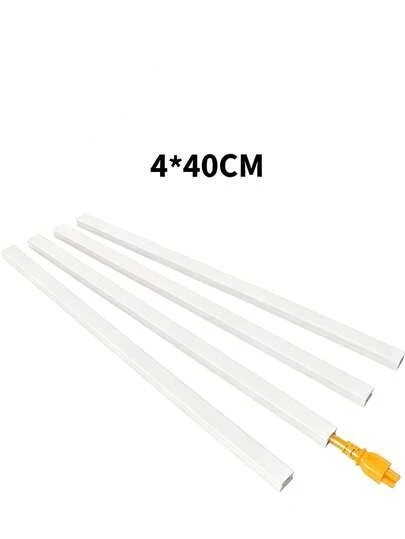 63英寸壁挂式单线电缆遮蔽器，高品质电缆遮蔽器，可隐藏电视线、照明线、音响线，安装简便，尺寸：宽0.59英寸 x 高0.4英寸，白色