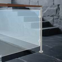 SENDERPICK For Glass Railing Corner Column Post Stainless Steel Coner Post Corner Post - Silver - View 12