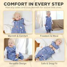 Mama Cheetah Baby Wearable Blanket Baby Sleep Sack Toddler Sleep Sack Baby Sleeping Bag for Newborn Infant Toddler-108 - Con 2.5 Tog de animales forestales - Ver 4