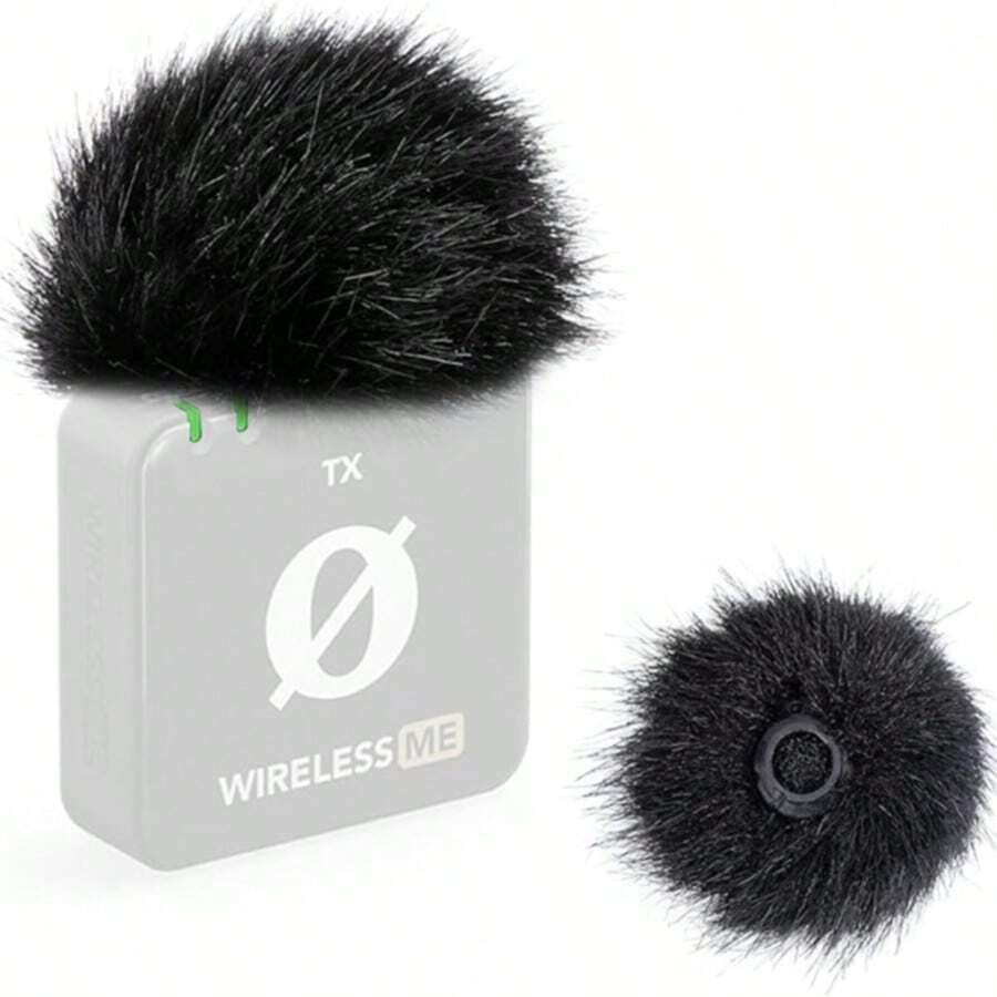 Filtru Pop pentru microfoane Rode Wireless ME, husă de microfon pentru microfon Rode Wireless ME, paravânt pufos pentru reducerea zgomotului de vânt și a zgomotului de fundal (2 buc) - o marime - Vizualizare 1