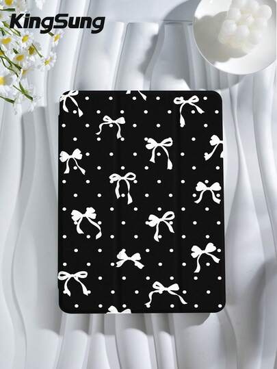 Kingsung 蝴蝶波点极简设计平板电脑保护套。2026 年新品，兼容 iPad 9.7/10.2/10.5/10.9/12.9/Pro 11（第十代）、Air 8 (M4)（2026 年款，11 英寸）、Air 6 (M4)（2036 年款，13 英寸）、Air 8 (M4)（2026 年款，11 英寸）、Air 8 (M4)（2026 年款，13 英寸）、三星 Galaxy Tab S6 Lite（10.4 英寸）、Kindle Paperwhite（第十二代，2024 年款）、Kindle（第十一代，2022 年款），Clara 色，轻柔防摔，智能支架/自动唤醒/睡眠功能。