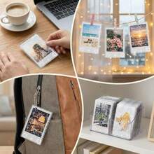 100Pcs Photocard Sleeves Love Heart-Shape Laser Flashing Photo Card Holder Holographic Foil  Transparent Trading Card Protector Cover For Collector Er Photocard   61*88mm - Transparent - 查看 6
