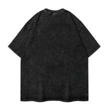 Washed T-Shirt With Slightly Distressed Vintage Design - 'MY SON (HAS YOUR BACKS)' In Large Bol - 黑色 - 查看 2
