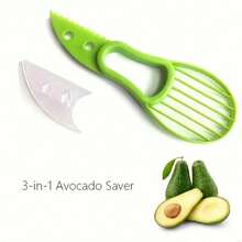 1pc Multifunctional Avocado Slicer & Cutter Tool, Ergonomic Design For Effortless Uniform Slicing, Easy Flesh Removal And Pit Extraction, Suitable For Salad Preparation, Quick Vegetable Cutting, Durable Material Easy To Clean, Portable And Compact, Essential Efficient Kitchen Tool For Cooking Enthusiasts, Home Chefs And Quick Meal Preparation - Multicolor - View 8