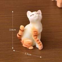 Realistic & Cute Cat Figurine, Plastic Material, Versatile Use, Can Be Cat Accessory - A - View 7