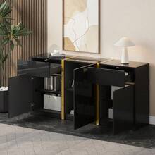 Buffets & Sideboards - Black + MDF + Particle Board - View 10