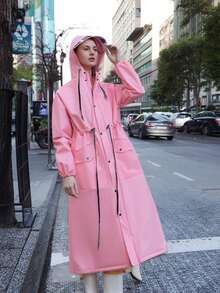 Zhengyu Industrial (Jiangsu) Co., Ltd 时尚雨衣，加厚防水女式雨衣，女式雨衣，旅行，徒步，骑行雨衣，男女通用防风雨衣，防水长款雨衣，户外防水雨衣，毕业典礼，祝贺毕业，便携工具，夏季必备，夏季便携，雨衣/雨夹克/防水外套 - 女款雨衣 - 查看 8