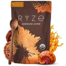Mushroom Coffee USDA Organic With 6 Adaptogenic Mushrooms And MCT Oil, USA Grown Instant Coffee For Better Energy, Focus, Digestion, Immunity With Turkey Tail, Shiitake, Lion's Mane, 30 Servings - 一個包 - 查看 1