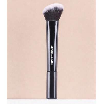  1pc Princess Rose Blush & Contour Brush, Suitable For Cheeks, Forehead, Chin, Nose To Sculpt And Highlight Powder, Liquid, Cream Makeup