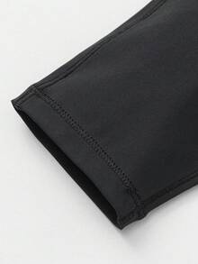 Balabala Leggings de Ioga de Verão para Meninas 2026, Proteção UV, Algodão Macio e Elástico, Calças Confortáveis para Uso Diário - Preto - Visão 6