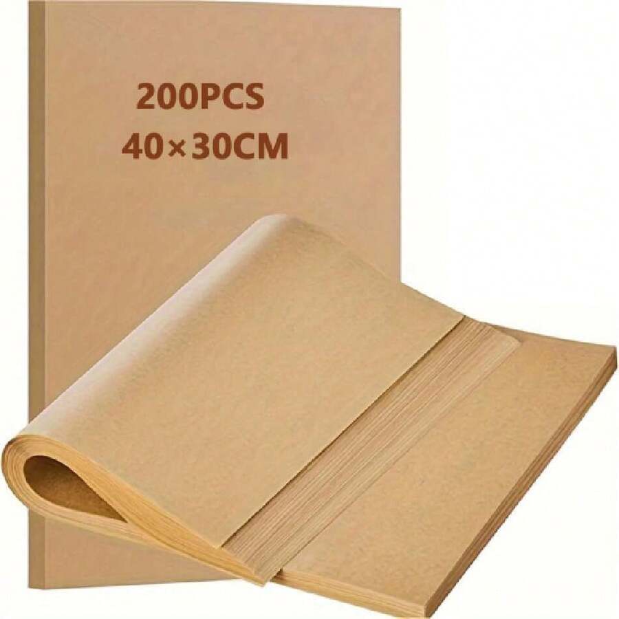 200PCS Papel de Pergamino para Hornear,44555747 - Multicolor - Ver 1