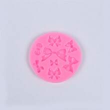 1 pièce Moule en silicone pour patch en résine, moule pour patch de barrette à cheveux avec nœud couronne, convient pour les patchs de coque de téléphone, les pendentifs de bijoux, les pendentifs de porte-clés, les loisirs créatifs DIY - Rose bonbon - Voir 15