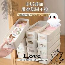 1个长方形敞口收纳盒，橱柜桌面整理托盘，零食杂物床头收纳盒 - 白色(21*9*6) - 查看 6