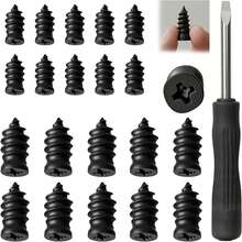 20 cái đinh sửa lốp không săm, mỗi kích cỡ 10 cái, bộ dụng cụ khẩn cấp di động, sửa nhanh không cần tháo lốp, dùng chung cho ô tô, xe máy, xe đạp lốp không săm, phụ kiện bảo dưỡng cho lái xe và đi đường dài - 20 đinh sửa lốp xe - Xem 8