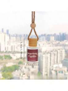 1pc Portable Hanging Air Freshener Diffuser, Natural Essential Oil Deodorizer, Quickly Eliminates Odors, Perfect For Christmas And Anniversary Gifts, Suitable For Car Interior And Home Space - None - View 4