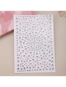 4/8pcs Self-Adhesive Rhinestone & Faux Pearl Stickers, Holiday Decorations, Rhinestone Stickers, Hair Styling Tools, Hair Accessories - Multicolor C - View 2