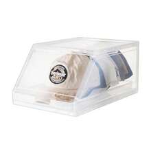 Organizador de Gorras con cajón DeizantePorta Gorras para Pared Estuce para Gorras congorras con Cierre a presión trina para exibir Gorras Caja de Almacenamiento Multiusos 1 Piezas - Blamco - Ver 7