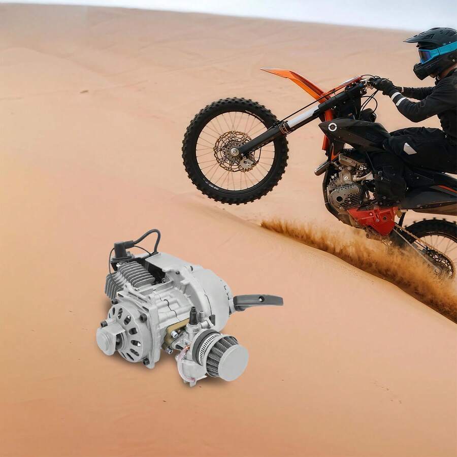 kangten 2-Stroke 49cc Pull Start Mini Motor Kit For Pocket Dirt Bike Quad ATV NEW