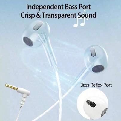 HP 1127 有線入耳式耳機：金屬腔體｜高保真音質｜雙接口｜線控通話｜相容手機電腦