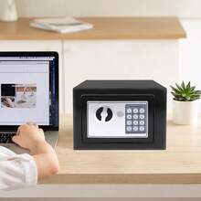 7Sevenjokers 4.6L Black Digital Security Cash Box With 2 Emergency Keys, Lock Box For Cash Documents & Valuables Storage Home Office Hotel - Black - View 8