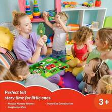 这款毛毡故事板套装便携易用，适合儿童学习蒙特梭利讲故事活动。它也适合户外旅行，可作为新年礼物送给家人，也可作为科学教育玩具。 - 彩色 - 查看 9