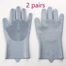 Găng tay chải chuốt thú cưng, đồ dùng tắm rửa và vệ sinh, găng tay chà rửa cho chó mèo, bàn chải silicon rửa sạch thú cưng, găng tay massage diệt ve rận - Xem 17