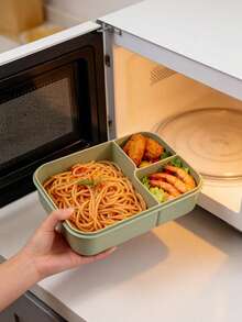 1 hộp cơm trưa, hộp đựng đồ ăn nhẹ, hộp cơm bento cho người lớn, hộp cơm trưa cho học sinh, hộp cơm nhiều ngăn, hộp cơm chống rò rỉ, hộp cơm cách nhiệt, hộp cơm dùng được trong lò vi sóng. - Nhiều màu - Xem 9