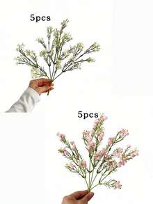 1/3支装 11.8英寸人造满天星花束，人造满天星花，人造花，户外花园生日派对家居装饰婚礼新娘花束，婚礼，家居，餐厅，卧室装饰，节日，生日派对，户外花园装饰，情人节，毕业礼物，墙面装饰，春季装饰，返校季，母亲节礼物 - 滿天星-白色 - 查看 11