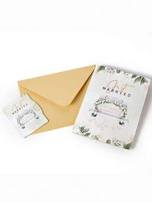 1pc 3D Wedding Greeting Card With Car & Pattern Design, Including Card And Envelope, Minimalist Wedding Card, Gift For Family & Friends, Blessing Card, 3D Folding Card, Thank You Card, Multifunctional Creative Wedding Card - View 8