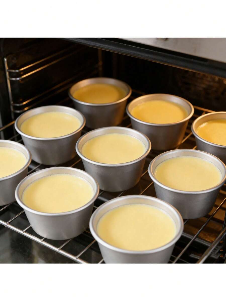 1 khuôn bánh mini, khuôn làm bánh pudding, thạch, khuôn pudding caramel tự làm, khuôn bánh nhỏ, khuôn làm bánh pudding tại nhà, dụng cụ làm thạch tráng miệng, thích hợp cho Giáng sinh, Halloween, Ngày của Mẹ, tiệc sinh nhật, các ngày lễ, làm bánh tại nhà. - Xem 1