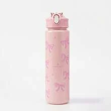 BENNY 800ml Bowknot Design Leak-Proof Tritan Plastic Water Bottle, With Pop-Up Lid, 27oz Large Capacity, Pink & Purple, Suitable As Gift For Islamic Festivals, Back To School, Christmas For Ladies & Teens - Multicolor - View 10