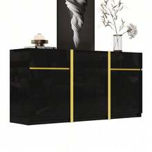Buffets & Sideboards - Black + MDF + Particle Board - View 2