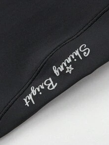 Balabala Leggings de Ioga de Verão para Meninas 2026, Proteção UV, Algodão Macio e Elástico, Calças Confortáveis para Uso Diário - Preto - Visão 5