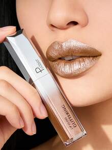 Pudaier Valentines Day Gift Metallic Matte Waterproof Non-Smudge Lip Gloss Suitable For All Skin Tones - 04 - View 2