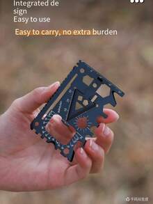 Dụng cụ đa năng ngoài trời 18 trong 1 EDC, mở chai, mở lon, tua vít, cờ lê nhỏ, dao bỏ túi. - Nhiều màu - Xem 11