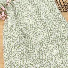 1pc Linen Plum Blossom Printed Fabric, Linen Plaid Fabric For Sewing, DIY Crafts, Bows, Clothing, Sofa Pillows, Tablecloths, Home Decor - Multicolor - View 12