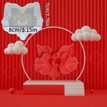 1pc Compact Silicone Orchid Mold, Soft Orchid Brings A Gentle, Healing Ambiance, Flexible Silicone Easy To Demold And Clean, Can Be Used To Make Elegant Scented Candles/Decorative Floral Accents, Suitable For Cozy Home Decor, Natural Styling, An Ideal Handmade Gift For Weddings, Birthdays, Valentine's Day - Orchid and Butterfly Mold - View 5