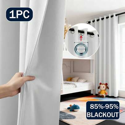 Bộ 1/2 rèm cửa, rèm cản sáng, cách nhiệt, rèm mờ có khoen, cách âm, chống tia UV, trang trí nội thất phòng ngủ, phòng khách, rèm cản sáng cách nhiệt - rèm cửa dày dặn có khoen cho phòng ngủ và phòng khách, rèm cửa sổ giúp đảm bảo sự riêng tư và kiểm soát nhiệt độ, rèm cửa cho phòng khách.