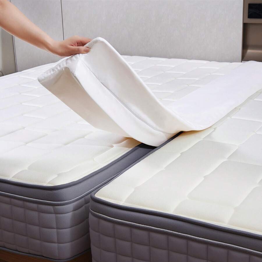 Vekkia Split King Gap Filler For Adjustable Bed,Twin To King Bed Converter Kit,Bed Bridge Twin To King,Mattress Connector With Washable Cover,For Guests Stayovers,Family Room(75in*10in/80" L X 10" W/80" L X 12" W) - White - View 1